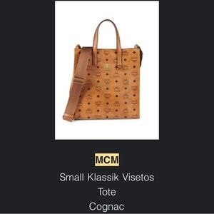 MCM Cognac Small Klassik Visetos Tote 
Comes with a dust bag  in bubble wrap